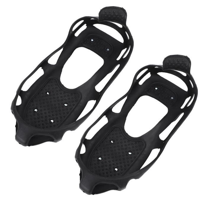 Paire De Crampons Antidérapants à 8 Dents Pour Chaussures De Neige Et De Glace  L