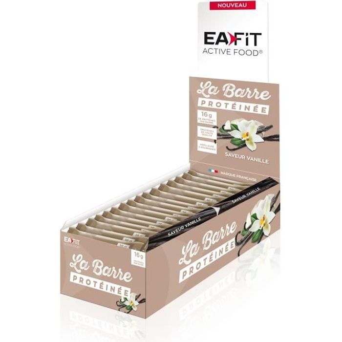 EAFIT - La barre protéinée Vanille - Présentoir 24 barres