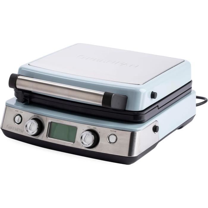 Elite Gaufrier Belge 4 Carrés, Plaques Céramiques Antiadhésives