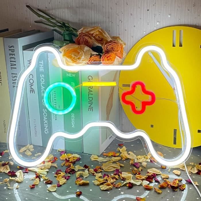 Gamer Neon Sign Gamepad Shaped LED Neon Sign for Gamer Room Decor Gaming Wall De Gamer Neon Sign Gamepad Shaped LED Neon Sign for Gamer Room Decor Gaming Wall De