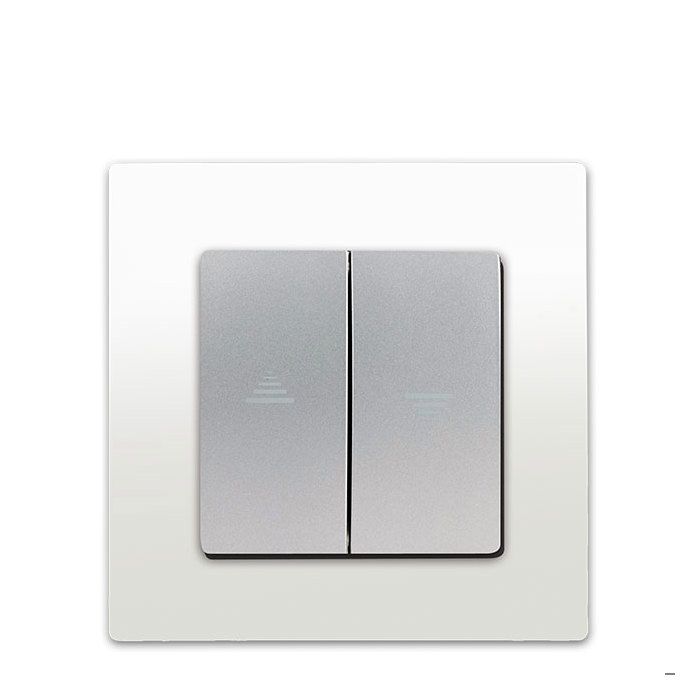 Interrupteur Volet Roulant Delta Viva + Plaque - vue 4