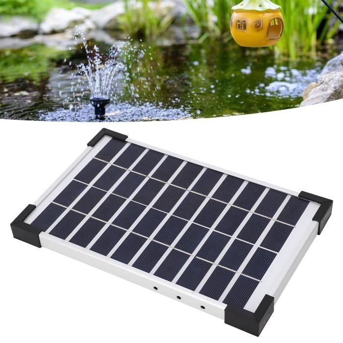 Pompe Fontaine Solaire 3W - Kit 7 Buses Pour Bain Oiseaux, Étang & Décoration Jardin