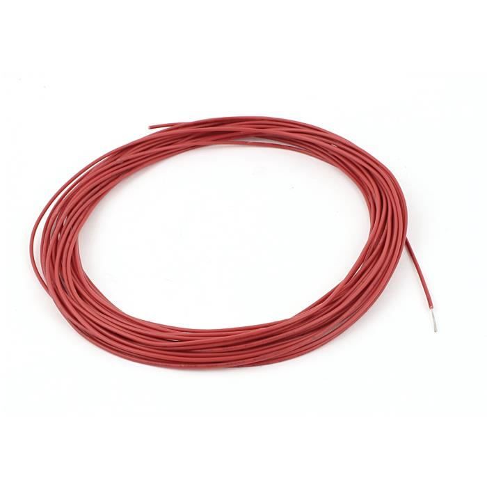 22AWG Étamé fils toronnés UL-1007 Câble fil électronique 33ft Rouge ...