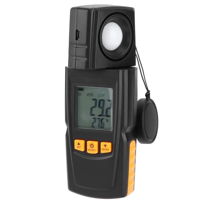 Luxmètre Numérique Portable - Mesure L'éclairement De 0,1 à 200 000 Lux - Écran LCD - Arrêt Auto - Pour Photographes, éclairagistes, Plantes