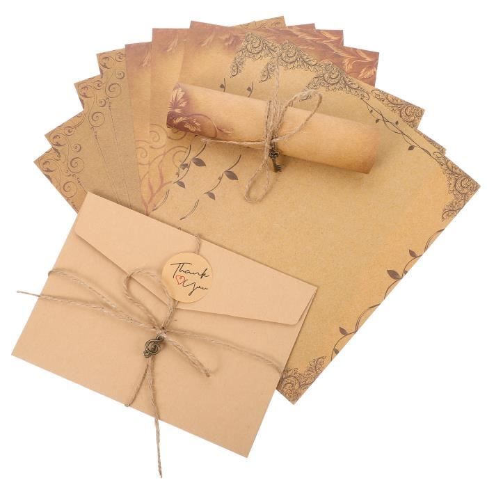 Papier à lettres avec enveloppe - papier à écrire - de papier kit
