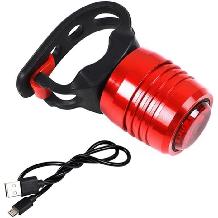 Lot De 2 Feux Arrière LED Pour Vélo - Rechargeable USB, étanche, Pour VTT, Vélo De Course Et E-Bike