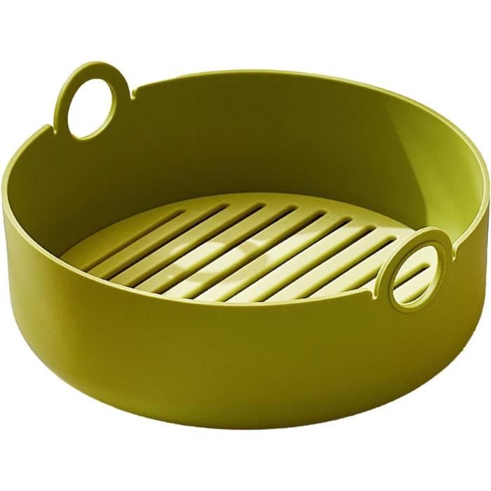 Plaque Cuisson Silicone Pour Friteuse à Air - 23x22x6 Cm - Bec Verseur, Pliable - Facile à Nettoyer - 3