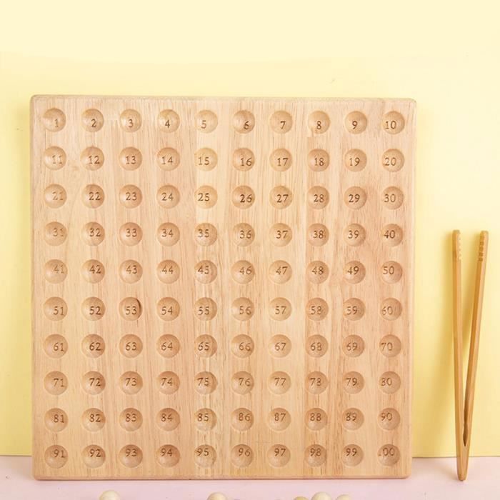 Jeu De Société De Perles À Clips En Bois, Plateau De Puzzle De Jeu De