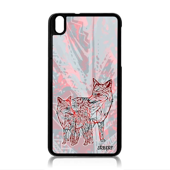 Coque Htc Desire 816 Renard Polaire Dessin Homme Pastel Tribal Azteque Foret 4g Cdiscount Telephonie
