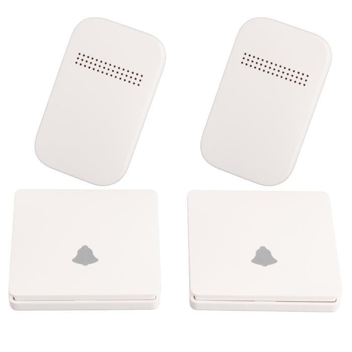 KAI-Sonnette auto-alimentée Sonnette sans Fil Auto-alimentée - Sonnette