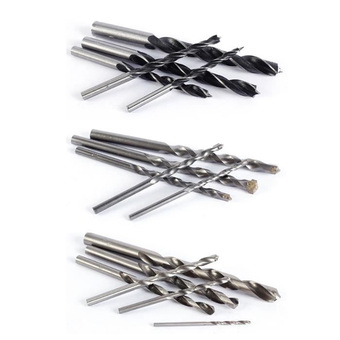 Set De 15 Forets Mixtes Irwin Béton, Bois, Métal - Forets Et Mèches