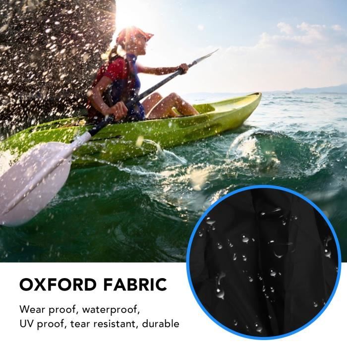 UNE housse de canoë Housse de kayak en tissu Oxford imperméable anti