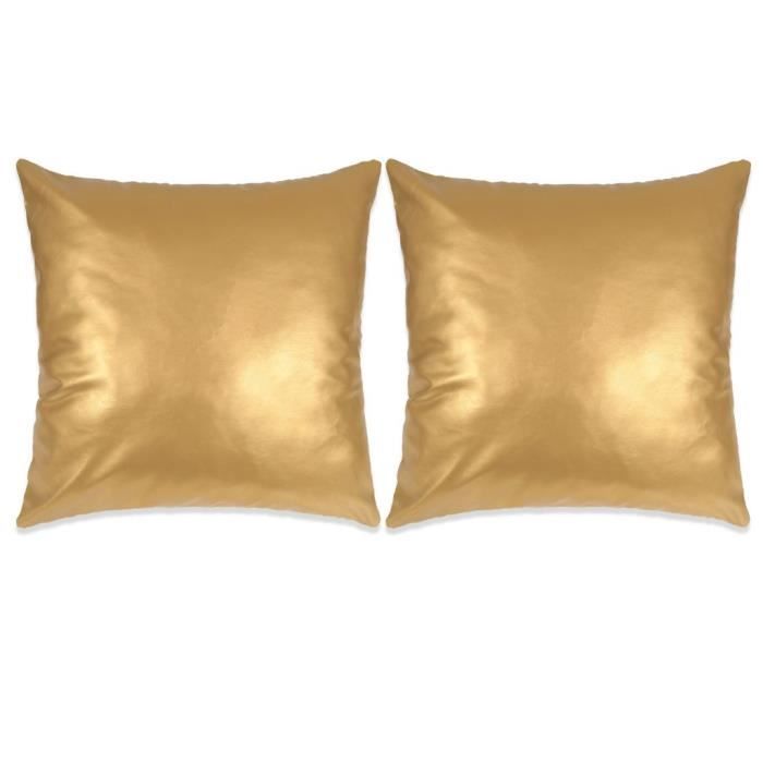 coussin doré