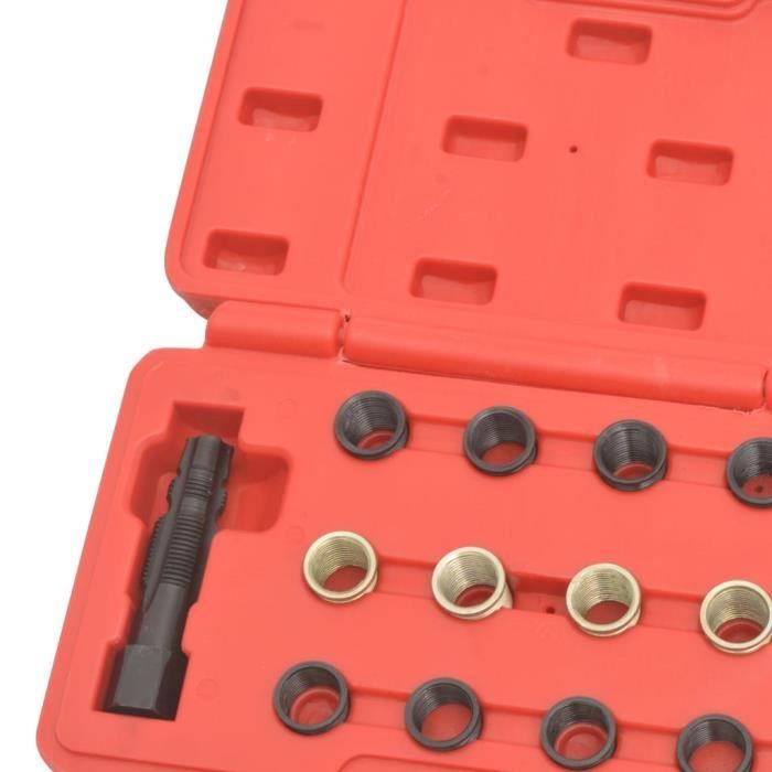 Kit De Réparation Filetage Bougies ZKTOOL - 5 Pièces M14x1.25 Pour Moteurs Aluminium