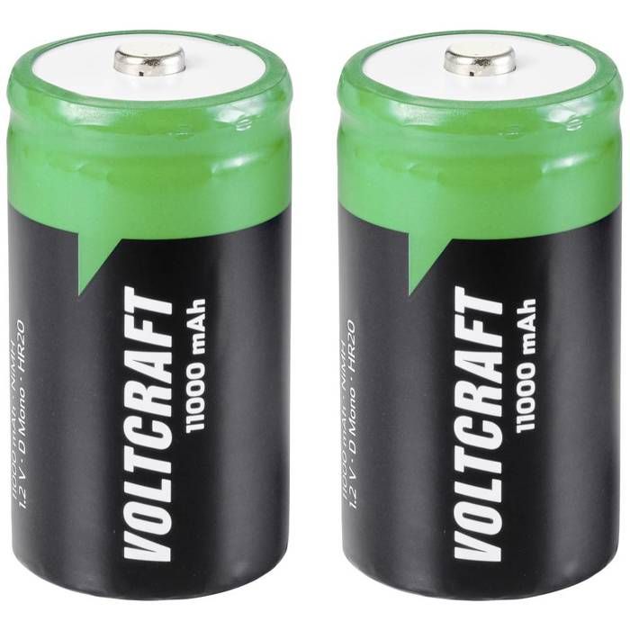 Pile rechargeable LR20 (D) - VOLTCRAFT - HR20 - NiMH 11000 mAh - 1.2 V ...