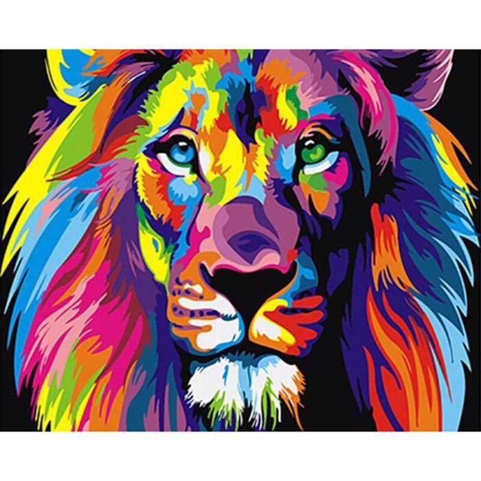 Puzzle Adulte Peinture À l'huile De Lion De Couleur DIY Art De Mur Moderne  Cadeau Unique Home Decor 500 pièces[12365] - Cdiscount Jeux - Jouets