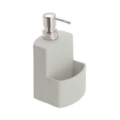 WENKO Distributeur liquide vaisselle distributeur liquide vaisselle porte éponge Festival capacité de 380 ml Céramique gris WENKO Distributeur liquide vaisselle distributeur liquide vaisselle porte éponge Festival capacité de 380 ml Céramique gris