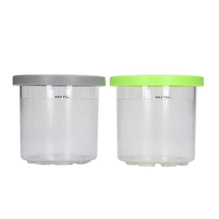 Mxzzand Pintes de sorbetière Pintes de crème glacée transparentes et réutilisables, puericulture