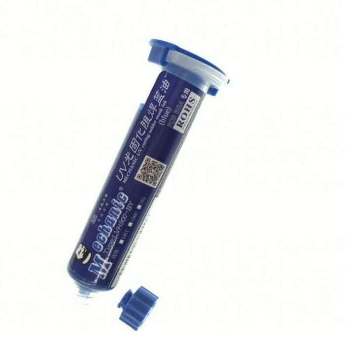 Lot De 2 Masques à Souder Durcissables Aux UV - Encre BGA PCB Noire + Verte - Neuf
