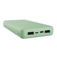 Trust Primo Batterie Externe Rapide 20000mAh, Power Bank USB-C 3A, 3 Entrées, Chargeur iPhone / iPad / Samsung - Vert-1