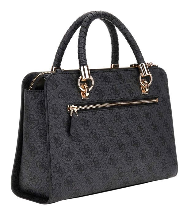 GUESS Sac à main anthracite noir pour femme Orlina Logo Society