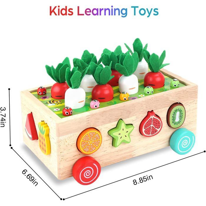 Jouet En Bois De Tri De Formes – 27 Feuilles, Cartes, Boîte De Couleur, Pour Enfants 3-6 Ans, Développement Cognitif Et Motricité Fine