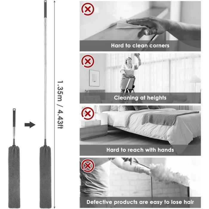Brosse à Poussière En Microfibre Avec Manche D'extension (101