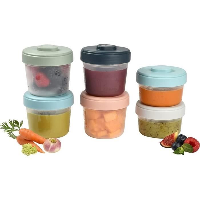 Coffret 2 pots de conservation en verre 150 ml 250 ml de Béaba