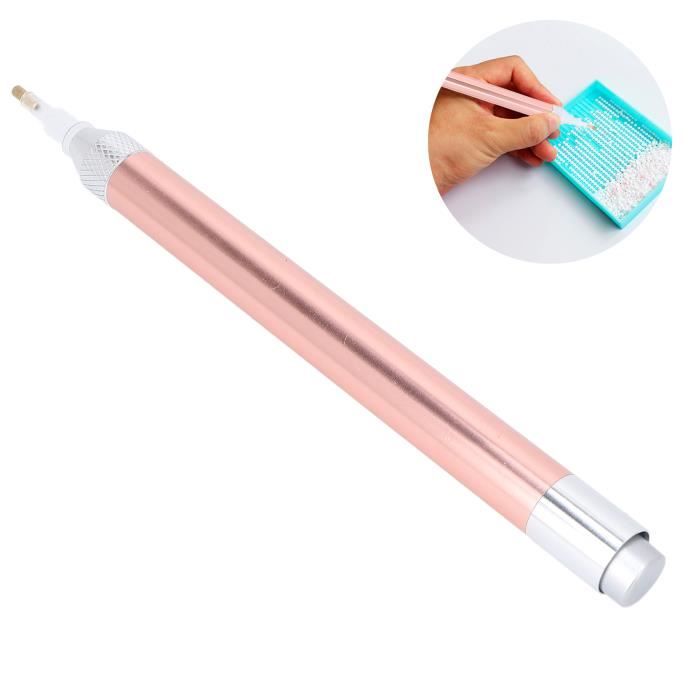 Stylo de Peinture au Diamant avec Stylo de Forage à Pointe Lumineuse 5D