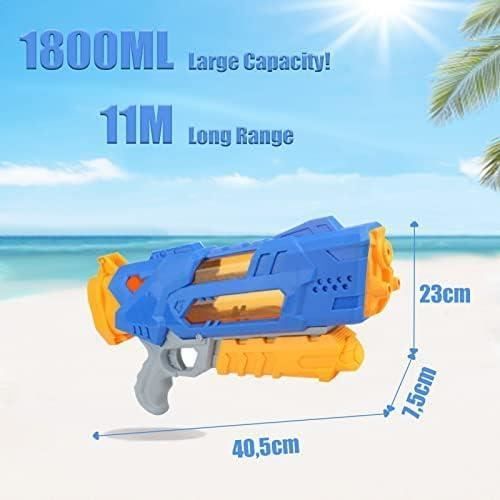Lot de 2 X Pistolet à Eau Multicolores Jouet Jeu d'enfant Bataille d'été Piscine Plage - Jeux - Jouets