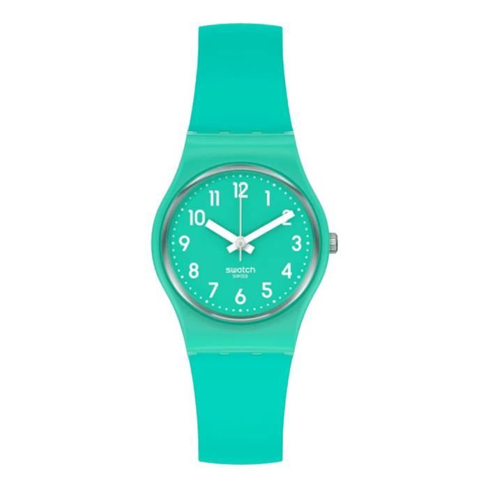 Montre SWATCH Back To Mint Leave Silicone Plastique 25