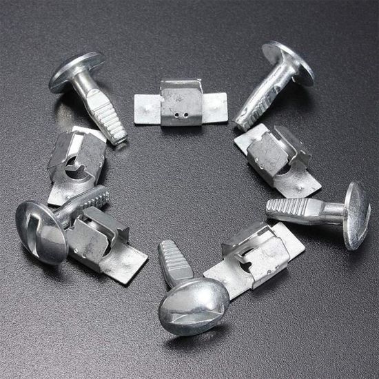 Lot De 5 Paires De Vis Et Clips Pour Capot De Moteur – Compatible Peugeot/Citroën 206 207 406 407 806 807 – En Alliage D'aluminium