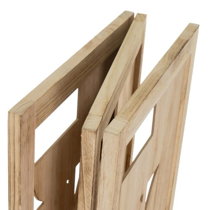 Paravent En Bois Massif 3 Panneaux 170x120 Cm – Homestyle4u – Décoration Naturelle