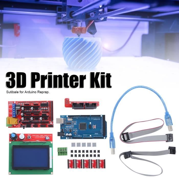 Kit d'imprimante 3D 3D Printer Kit For Ramps 1.4 Controller 12864 LCD A4988  Driver informatique detachee - Cdiscount Informatique