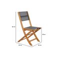 Ensemble table et chaises de jardin SORA 6 places en bois d'eucalyptus FSC avec housse de protection-3
