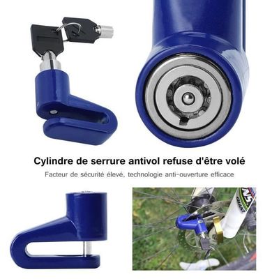 Antivol Trottinette électrique 120 Cm - Câble Acier Tressé Haute Sécurité - Avec Cadenas à Clé Résistant Aux Coupes
