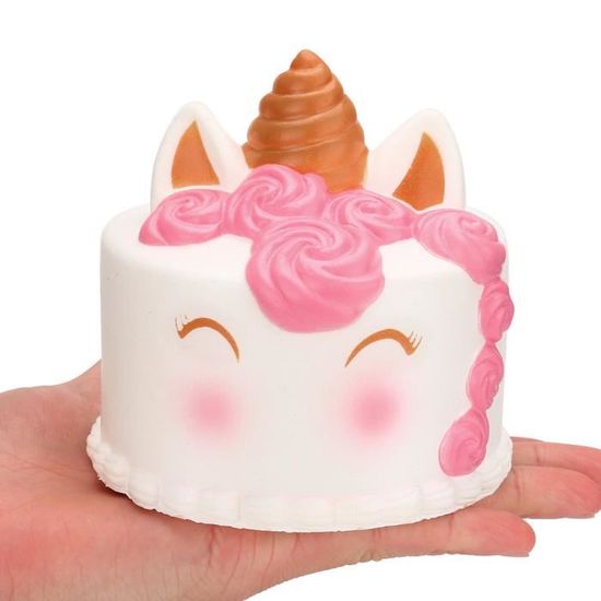 Kawaii Jumbo Kawaii Cartoon Unicorn Gateau Squishy Lente Creme Rising Scented Stress Reliever Jouet Achat Vente Poupon Cdiscount