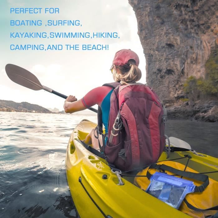 Sac etanche Etui Pochette Impermeable a Ceinture avec Sangle Reglable Ideal pour Natation Canotage Voile Randonnee Baignade Cdiscount Telephonie