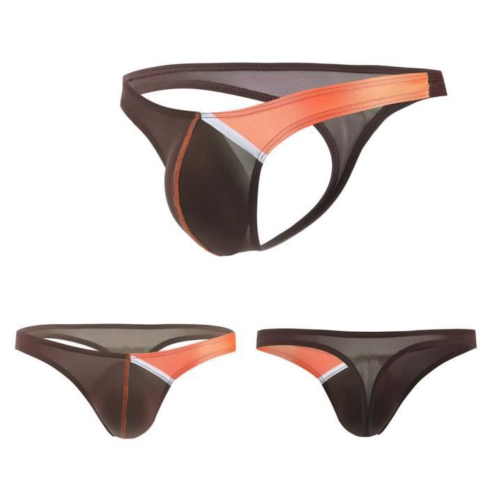 Slip Taille Basse Pour Homme En Soie Glacée Douce Et