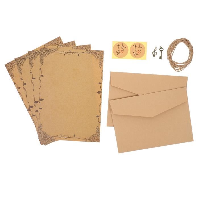 Belle Vous Papier à Lettre avec Enveloppe (Lot de 96) - 48 Feuilles et 48  Enveloppes - Papier et Enveloppe Vintage Style[S429] - Cdiscount Beaux-Arts  et Loisirs créatifs