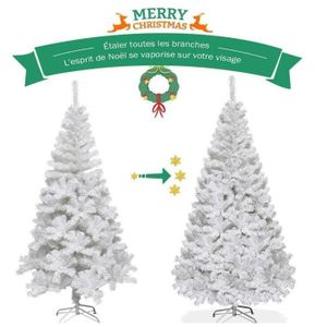 Sapin De Noël Artificiel D'angle - 150 Cm - PVC Difficilement Inflammable - Montage Rapide, Pliable