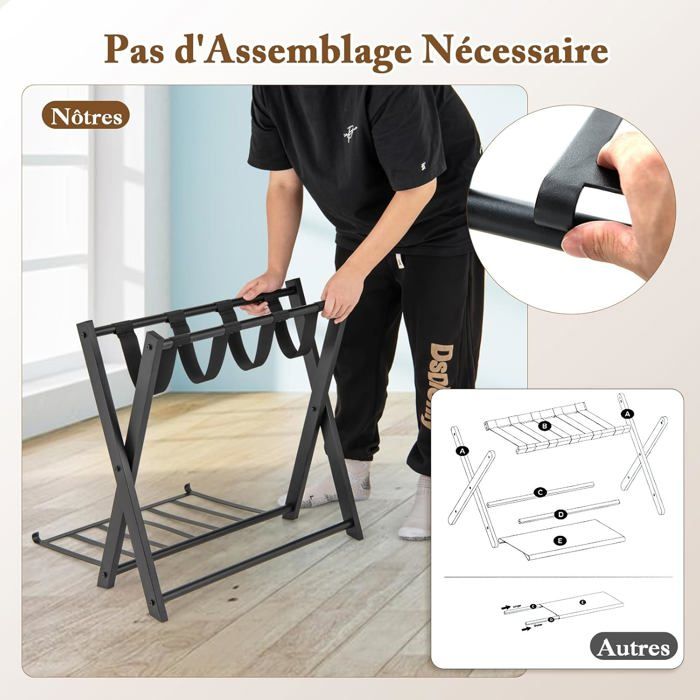 Étui De Voyage Pliable IT - Porte-vêtements Noir - Mariages/Événements