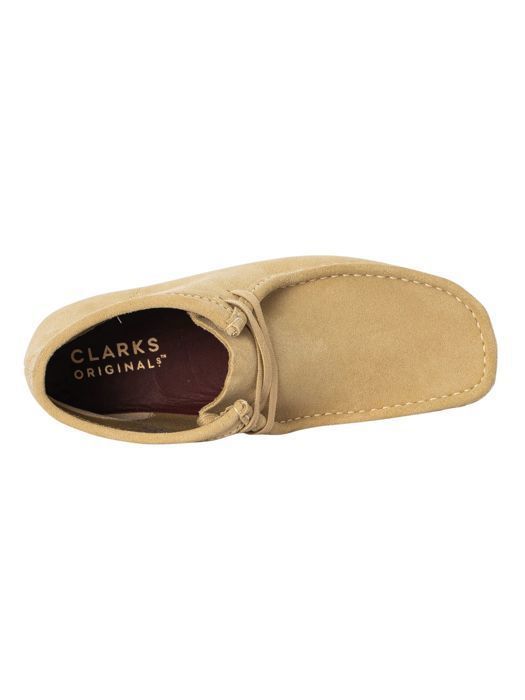Bottines Clarks Wallabee Beige Homme Tige en cuir souple Semelle de crepe Beige Cdiscount Chaussures