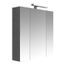 Armoire De Toilette Eclairante Tryptique 70 Cm Juno Blanche Achat Vente Armoire De Toilette 651032 Armoire De Toilette Soldes Cdiscount