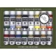 Vallejo USA Coffret de 16-nbsppots de peinture acrylique pour modélisme Couleurs assorties - 70140-0