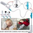 Nouveau Bébé moniteur titulaire, Support universel pour moniteur pour bébé à 360 ° Babyphone Caméra Vidéo Bébé Surveillance - Bleu-0