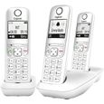 Téléphone fixe sans fil Gigaset A695 Trio - Blocage d'appels, Mains-libres, Répertoire 100 contacts-0
