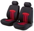 ZIPP-IT Basic Kent : housses de siège auto rouges pour deux sièges avant avec système de fermeture éclair-0