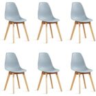 Lot de 6 chaises scandinaves grises - Onir - DESIGNETSAMAISON