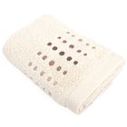 LINNEA Serviette de toilette 50x100 cm coton 550g/m2 PURE POINTS Beige